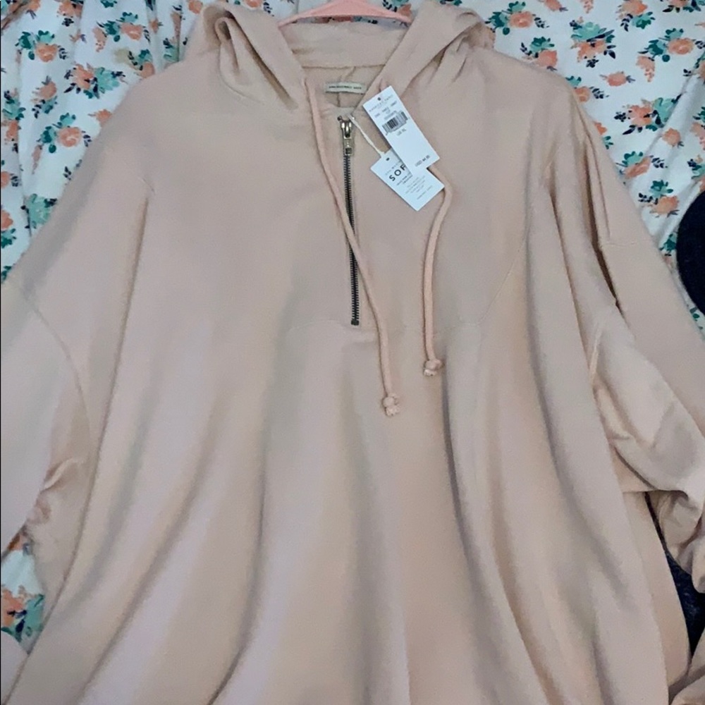 AE quarter zip hooded sweatshirt